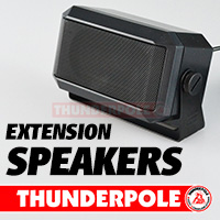 High quality, high power Thunderpole CB Radio extension speakers with 3.5mm jack plugs to fit all radios.
