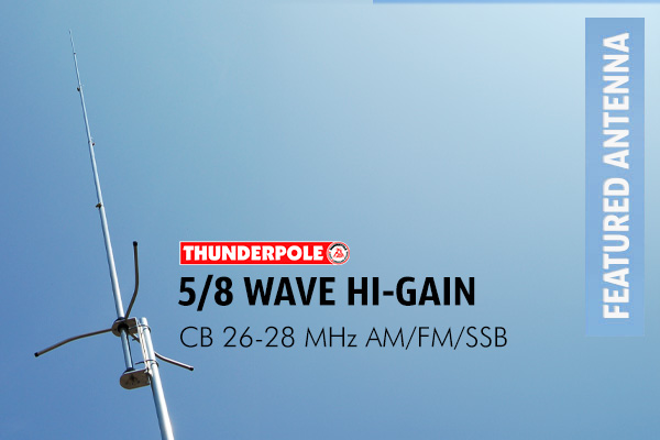 The 'Thunderpole 5/8 wave Hi-gain' has 3 ground planes on the bottom. This allows it to perform better on transmit than the standard 5/8 wave.