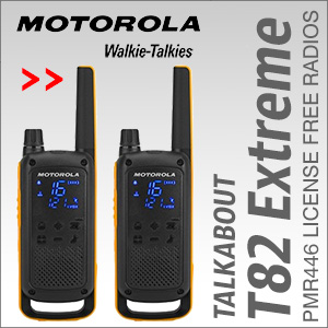 Motorola T82 Extreme Quad Walkie Talkie Radios