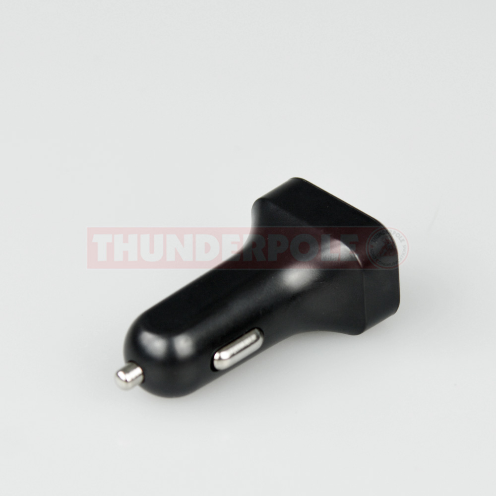 Thunderpole USB Car Charger Adapter, Dual Port, 12v & 24v