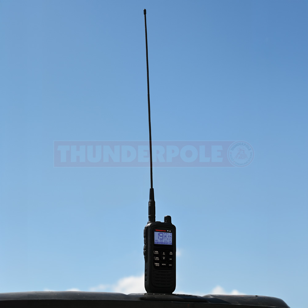 Thunderpole T-X Flexi CB Handheld Antenna | 48cm BNC Rubber Duck